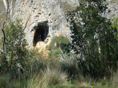 (93) Cave from lookout near Coolamine Plains
