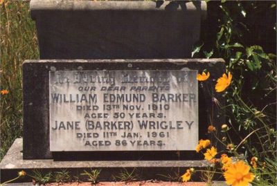 Barker, Jane and William (daughter of Chummy Tom)
