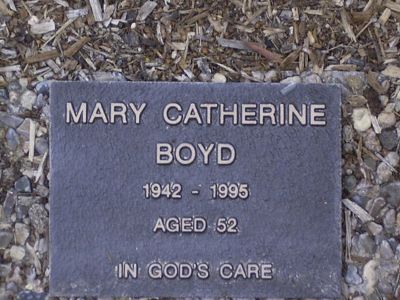 Mary Catherine BOYD
Keywords: BOYD