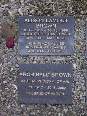 Brown, Alison Lamond and Archibald
