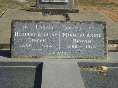 Brown, Herbert William and Minneva Annie
