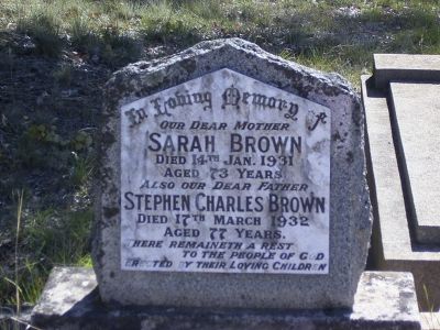 Brown, Sarah and Stephen

