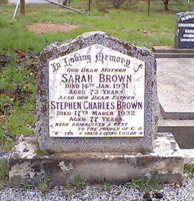BROWN, Stephen and Sarah
