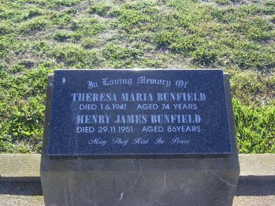 Bunfield, Theresa Maria and Henry James
