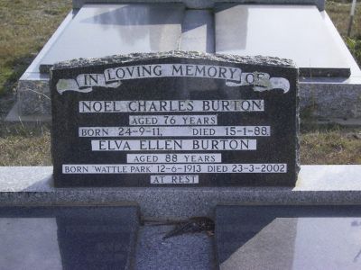Burton, Noel Charles and Elva Ellen
