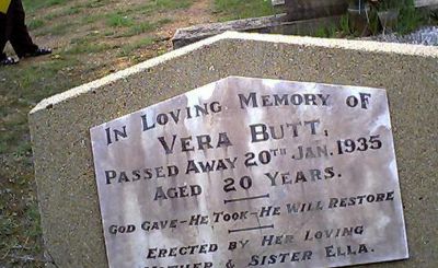Vera BUTT
1915-1935
Keywords: BUTT