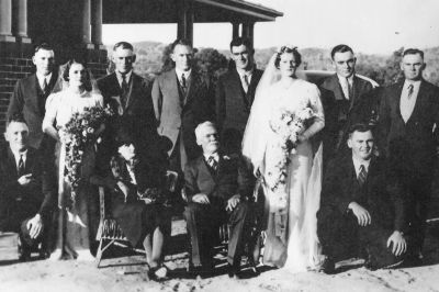 Colin, Doris, Harry, Allan, Roland, Linda, Albert, Bill and Walter, Lydia, John and Spenser - 7 May 1938
