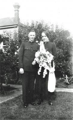 David John and Florence Southwell after their wedding 1934
