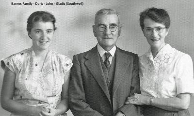 Doris, John and Gladis Barnes (nee Southwell)

