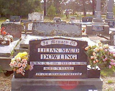 Lillian Maud DOWLING
Keywords: DOWLING