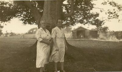 Gertrude (Minnia) Cooke (NEE SOUTHWELL) b1875 and her sister-in-law Mildred Southwell (nee Wise) - wife of Alfred Southwell
