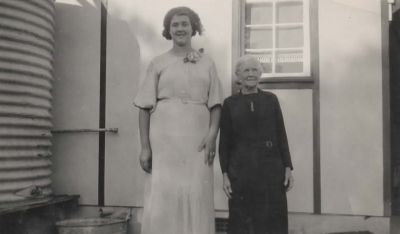 Gloria Morris (Peterson) and her mother Mary Mitchell nee Southwell
