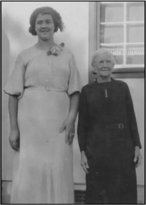 Gloria Peterson (nee Morris) and her grandmother Mary Mitchell (nee Southwell)
