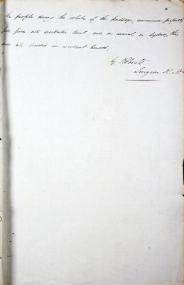 The Lady Nugent - Dr Roberts LOG BOOK (page 16b)
