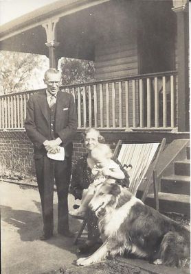 Joseph and Julia Southwell with grand-daughter Rhona - Jan 1938
