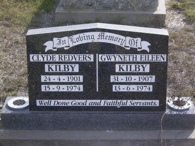 Kilby & Clyde Redvers and Gwyneth Eileen
