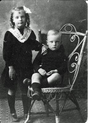 Lucy May Southwell and Raymond William Southwell - 1915 bw
