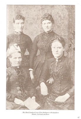 Mark's wife (Ellen) and daughters Minnie, Gertrude and Rose
