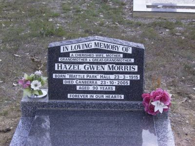 Morris, Hazel Gwen (wife of Archie Rex Morris)
