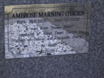 O Brien, Ambrose Marning
