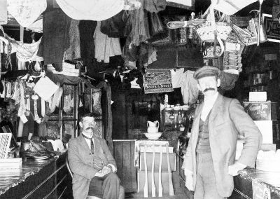 Original shop at Hall, c 1904, with Eb Brown & Charles William Southwell
