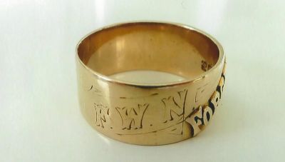 Ring given to Marion Russell (nee Newbery) by Harry (Henry) Stear 2
