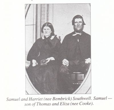 Samuel and Harriet Southwell (nee Bembrick)
