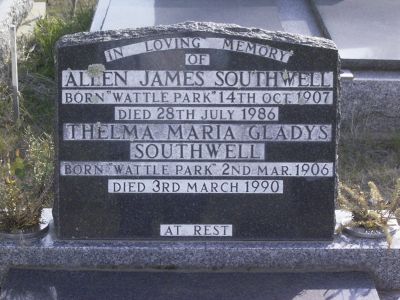 Southwell, Allen James and his sister, Thelma Maria Gladys
