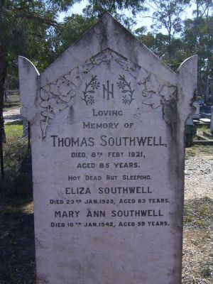 Southwell, Thomas and Eliza - and Mary Ann
