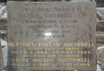 Southwell, William Maurice and Beatrice Evelyn
