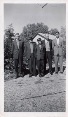 Starr men c1958, John, Samuel, Richard, Wilbur and Keith
