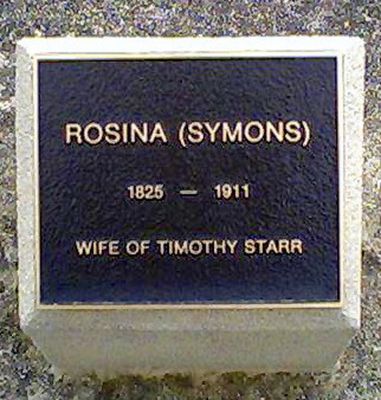 SYMONS, Rosina 1825-1911
