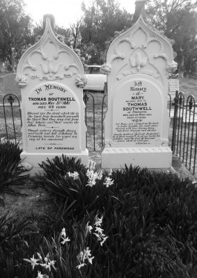 Thomas and Mary's grave at Weetangera Cemetery - 2013
