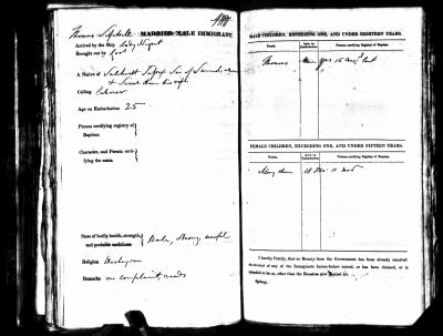 Lady Nugent Passenger List (Thomas Southwell)
Thomas Southwell New South Wales Australia Assisted Immigrant Passenger 81054462
