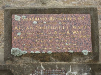 Watt, Allan Southwell
