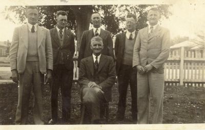 William Abel Southwell & & sons & Keith, Arthur, Harold, Roy & Selby - William's 70th birthday - 1946
